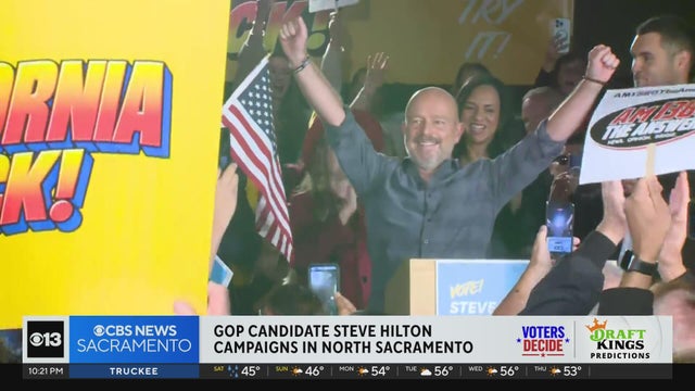 Steve Hilton campaigns in North Sacramento as Election Day looms