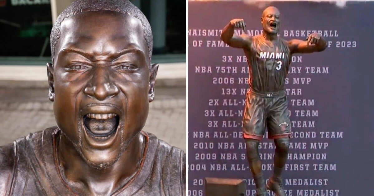 Dwyane Wade’s controversial Miami Heat statue gets a new face after widespread criticism